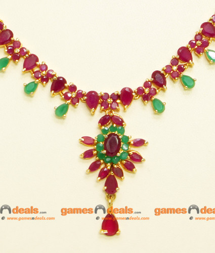Ruby and emerald imitation jewellery sale